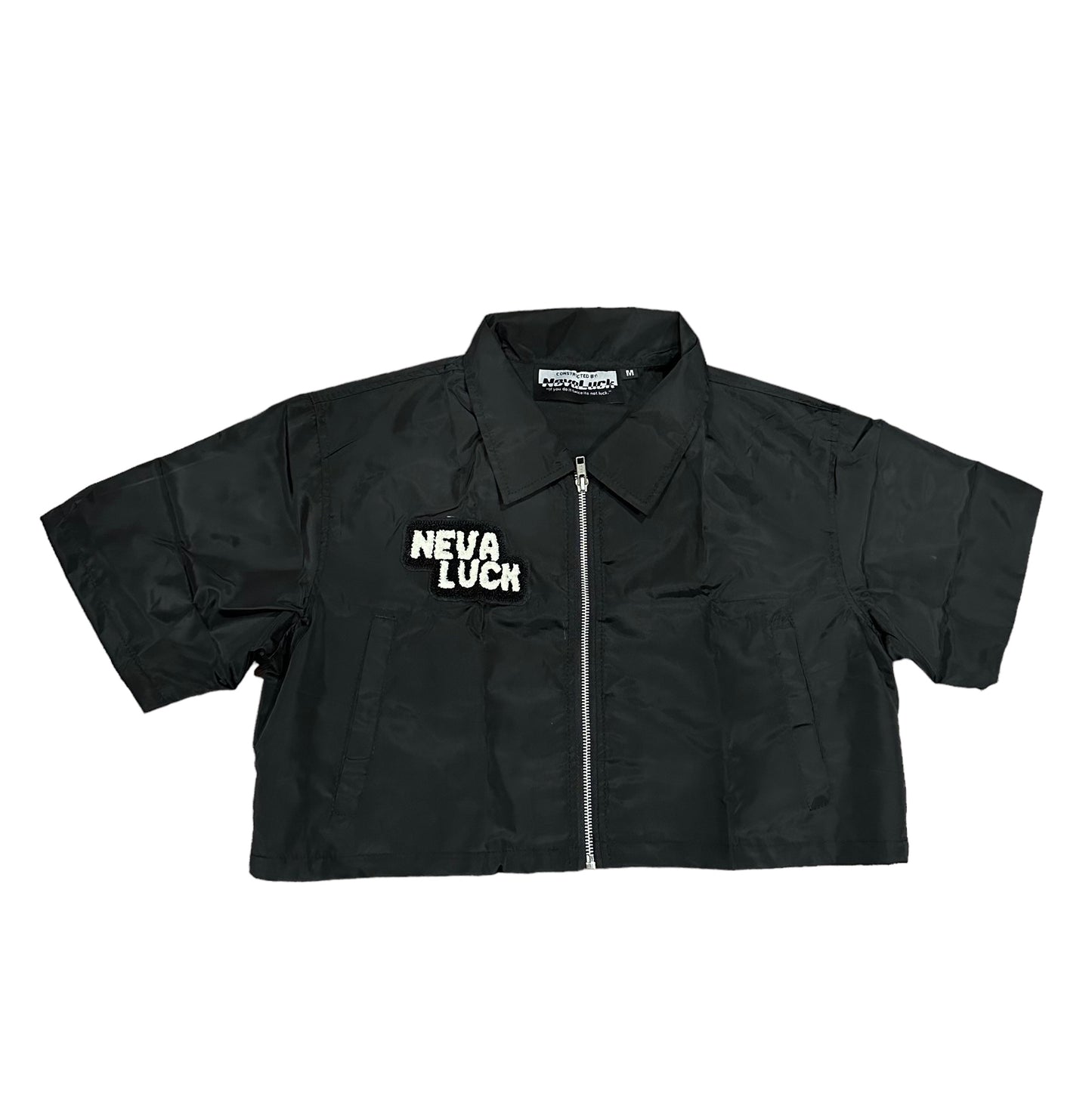 Charcoal "Nevaluck" Nylon Female Shirt