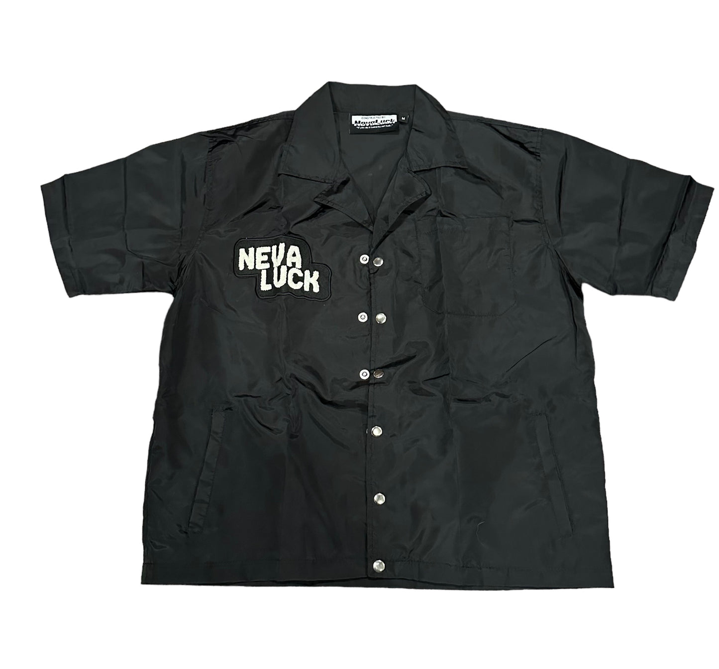 Charcoal "Nevaluck" Nylon Shirt